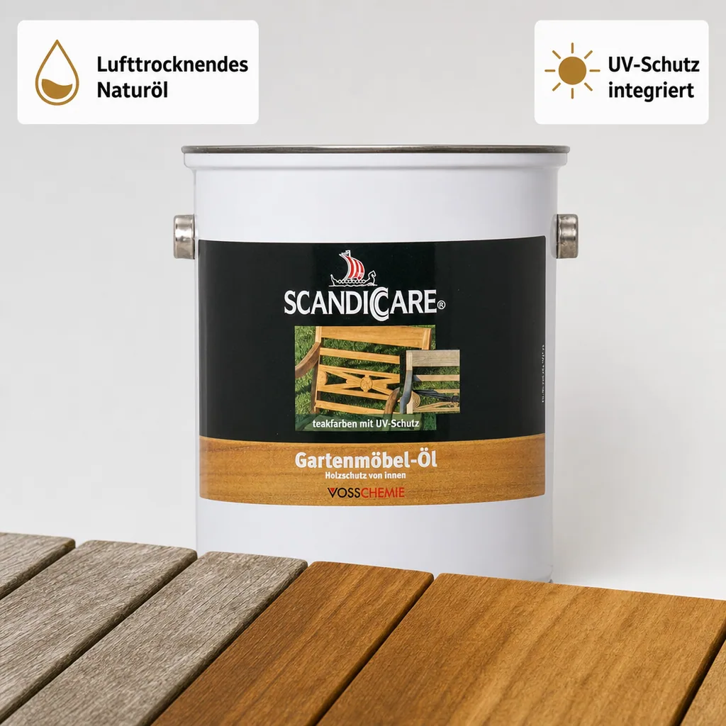SC SCANDICCARE Gartenmöbelöl 3 Liter mit UV-Schutz