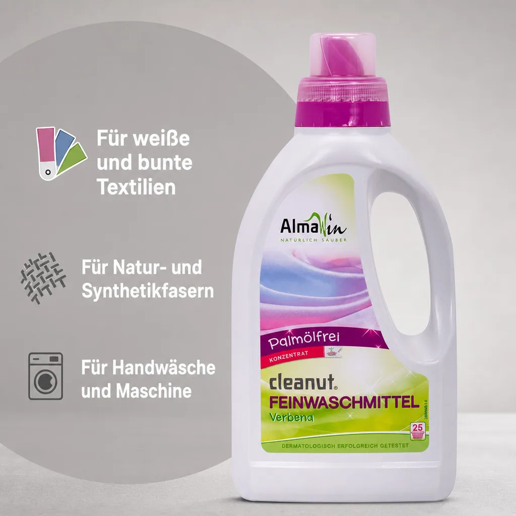 ALMAWIN Cleanut 750 ml Waschmittel für Feines und Buntes