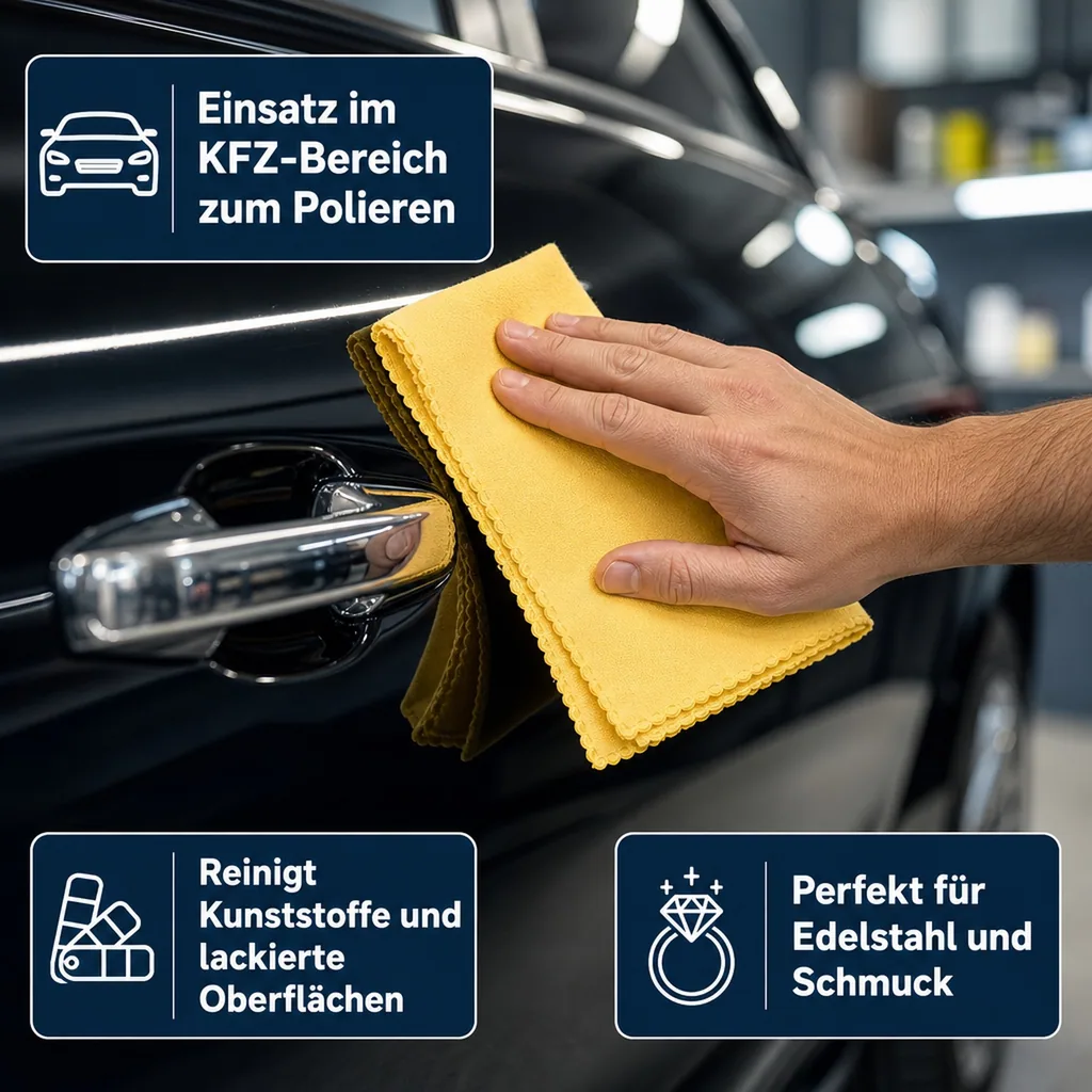 MEGA Clean Softtuch 40 x 40 cm gelb 10 Stück Packung