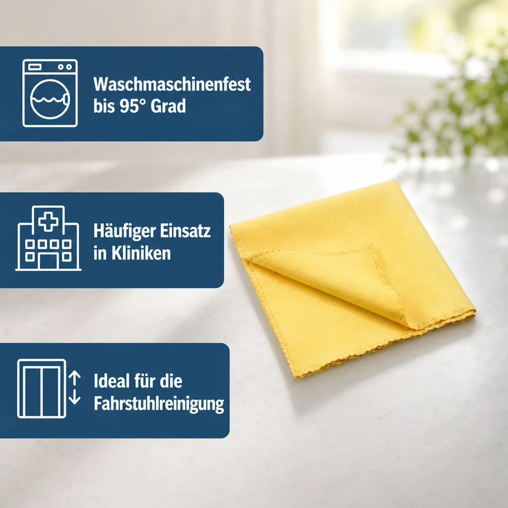 MEGA Clean Softtuch 40 x 40 cm gelb 10 Stück Packung