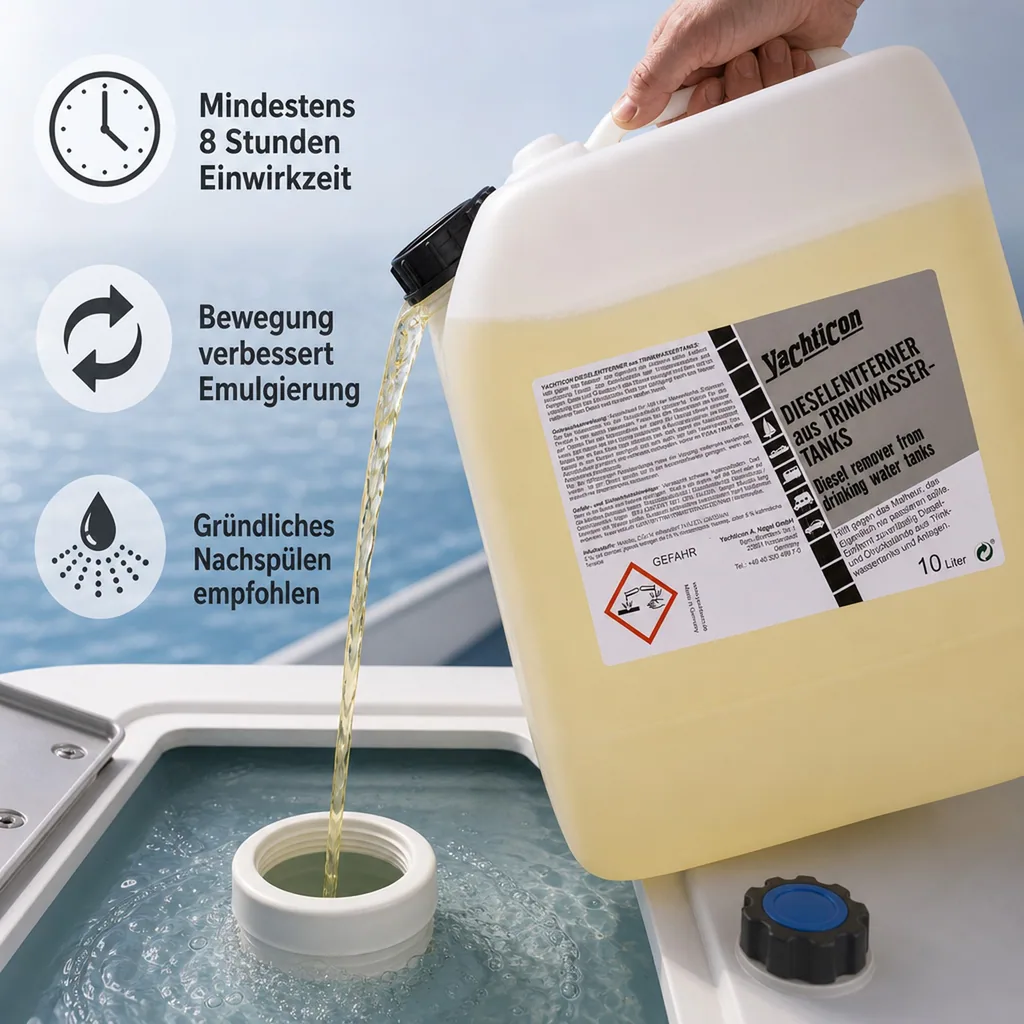 YACHTICON Dieselentferner 10 Liter für Trinkwassertanks