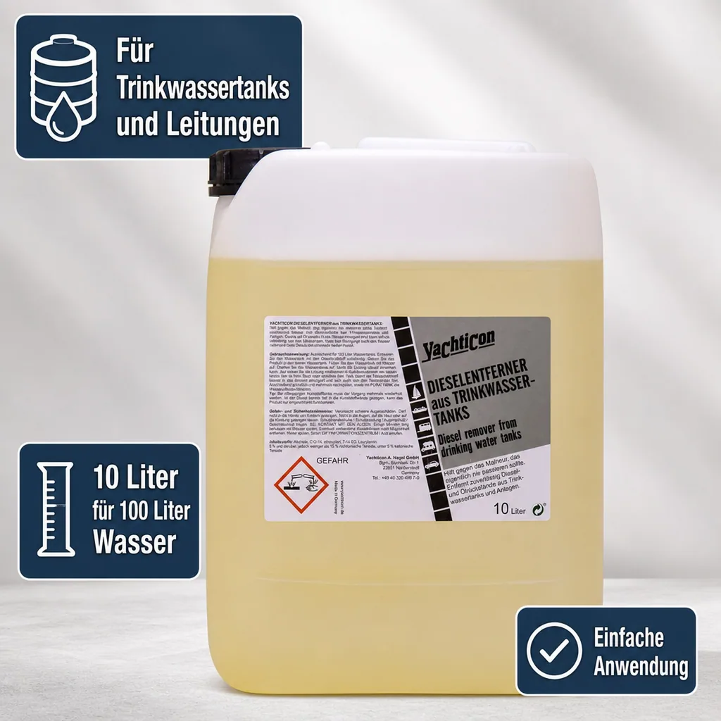 YACHTICON Dieselentferner 10 Liter für Trinkwassertanks