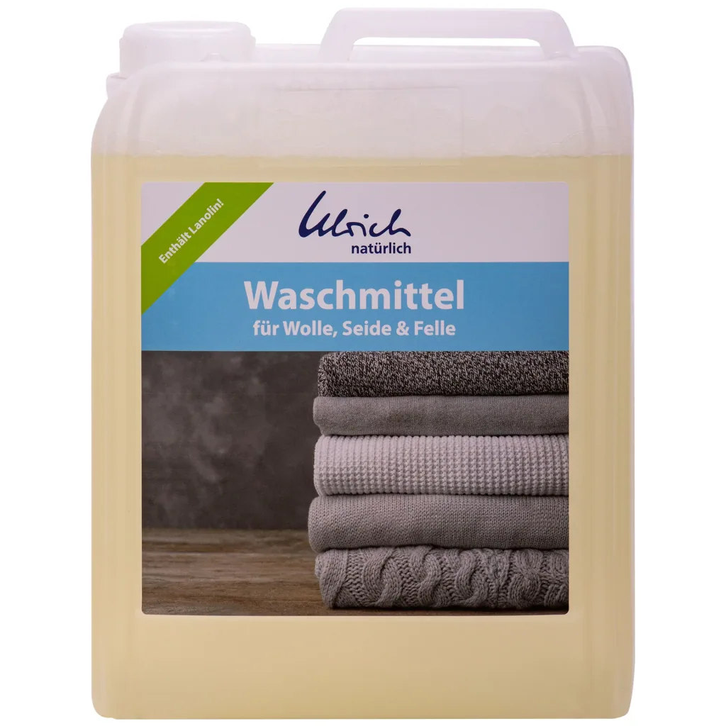 ULRICH natürlich Waschmittel für Wolle, Seide und Felle 5 Liter flüssig mit Lanolin