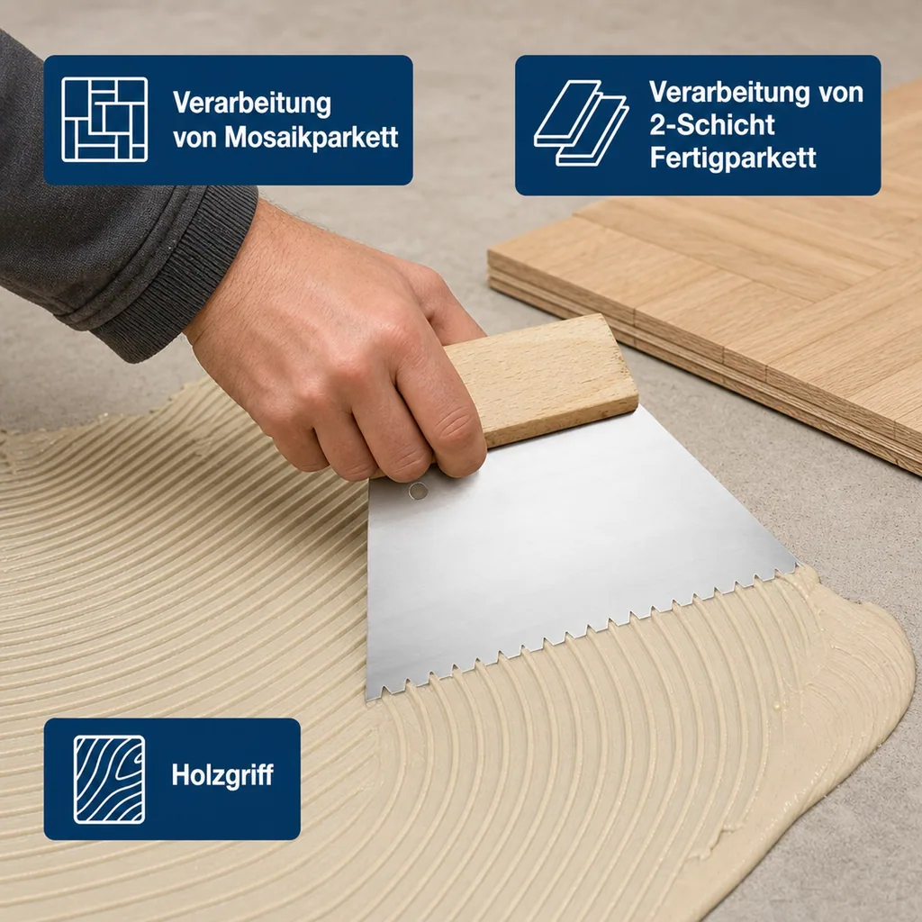 BONA Zahnspachtel 850 G/m² B6 grob 180 mm/150 mm