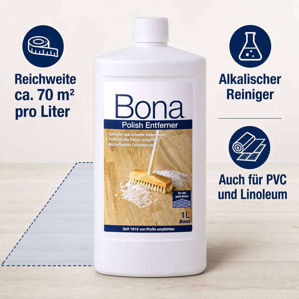 BONA Polish Entferner Remover 1 Liter Grundreiniger