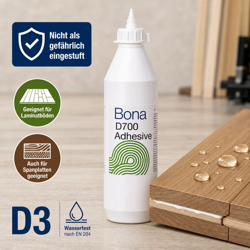 BONA D 700 Parkettleim 750 ml Weißleim D3