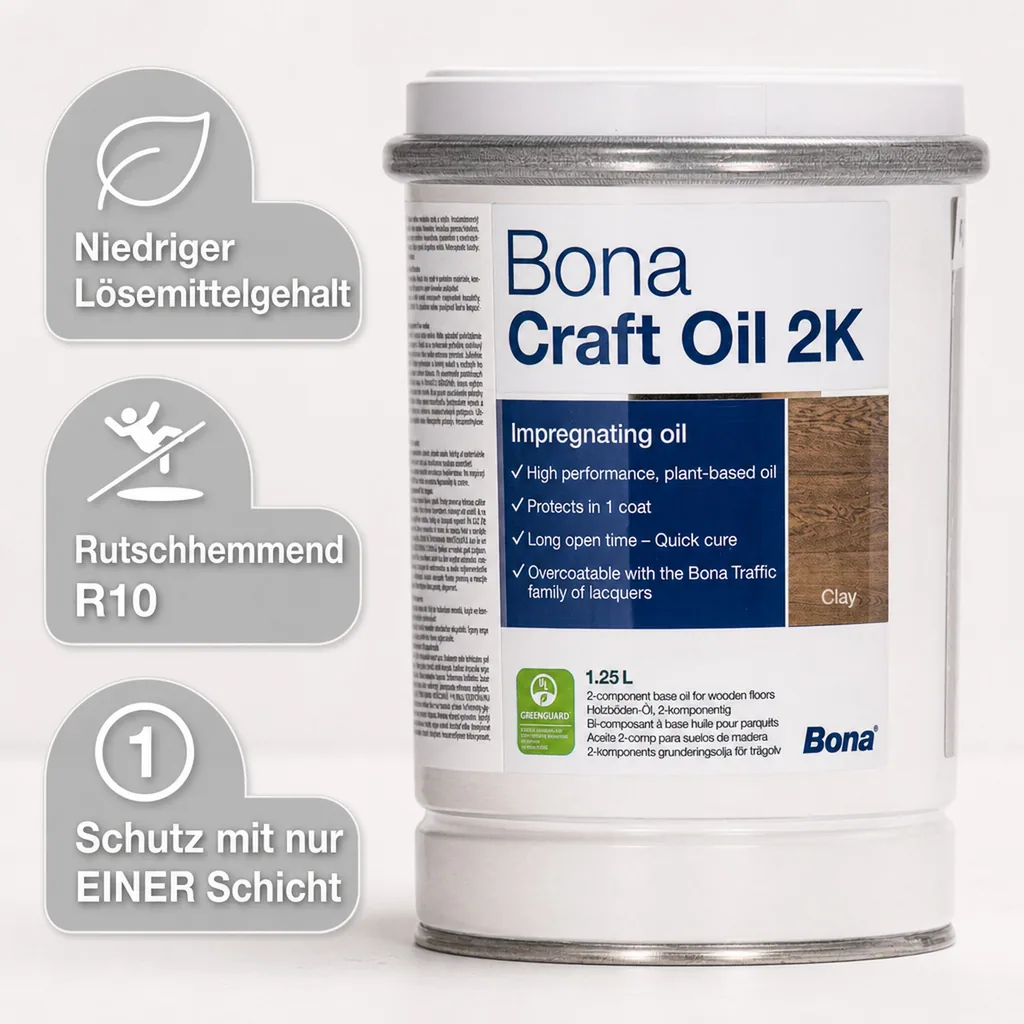 BONA Craft Oil 2K Clay 1,25 Liter braun