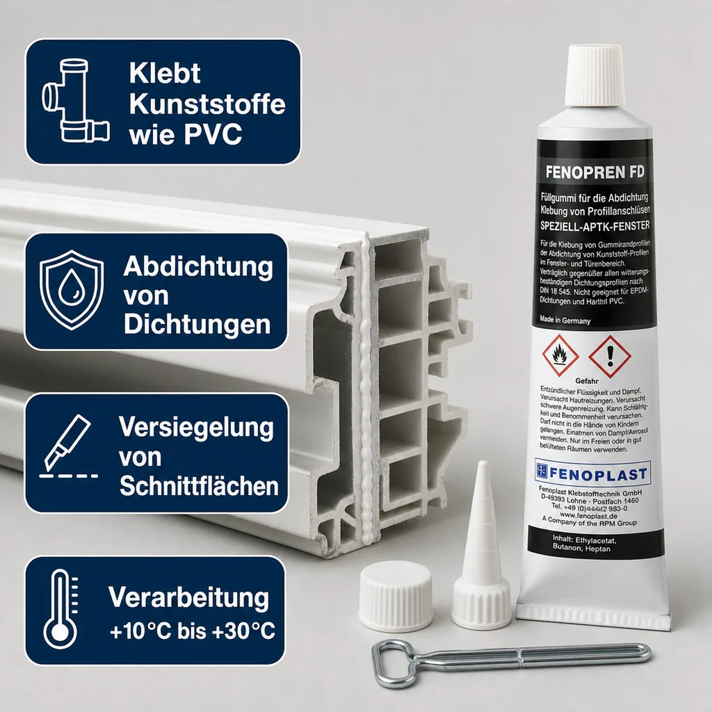 FENOPLAST Fenopren FD 180 g schwarz Kleb-, Dichtstoff und Füllgummi