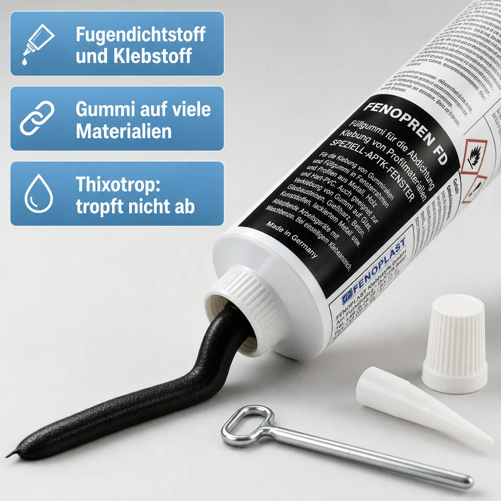 FENOPLAST Fenopren FD 180 g schwarz Kleb-, Dichtstoff und Füllgummi