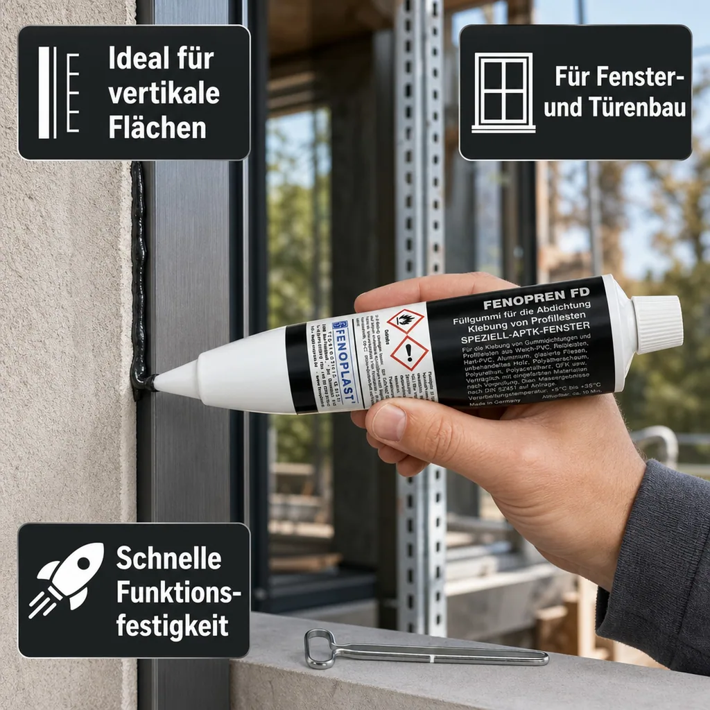 FENOPLAST Fenopren FD 180 g schwarz Kleb-, Dichtstoff und Füllgummi