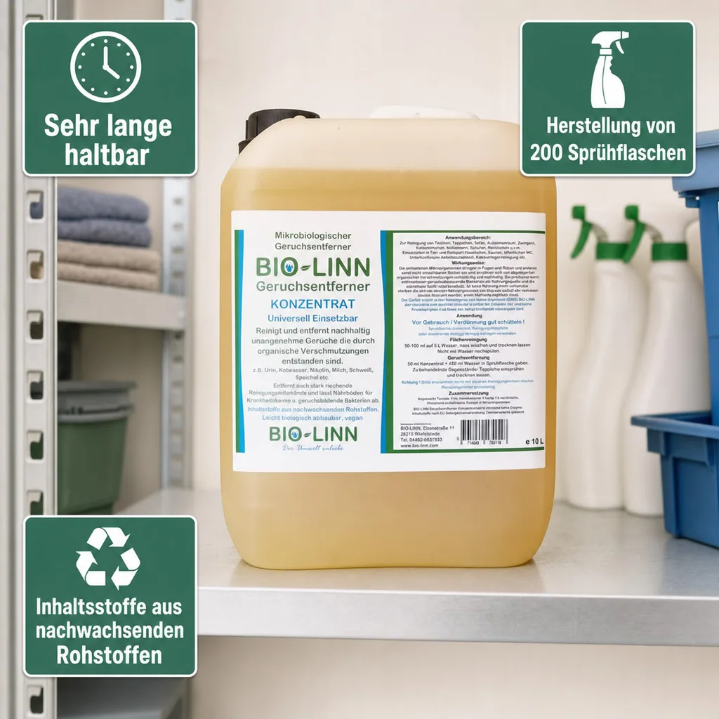 BIO-LINN Geruchsentferner Konzentrat 10 Liter Nachfüllkanister