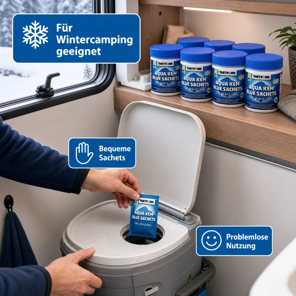 THETFORD Aqua Kem Blue Sachets Behälter á 15 Beutel = 6 Dosen