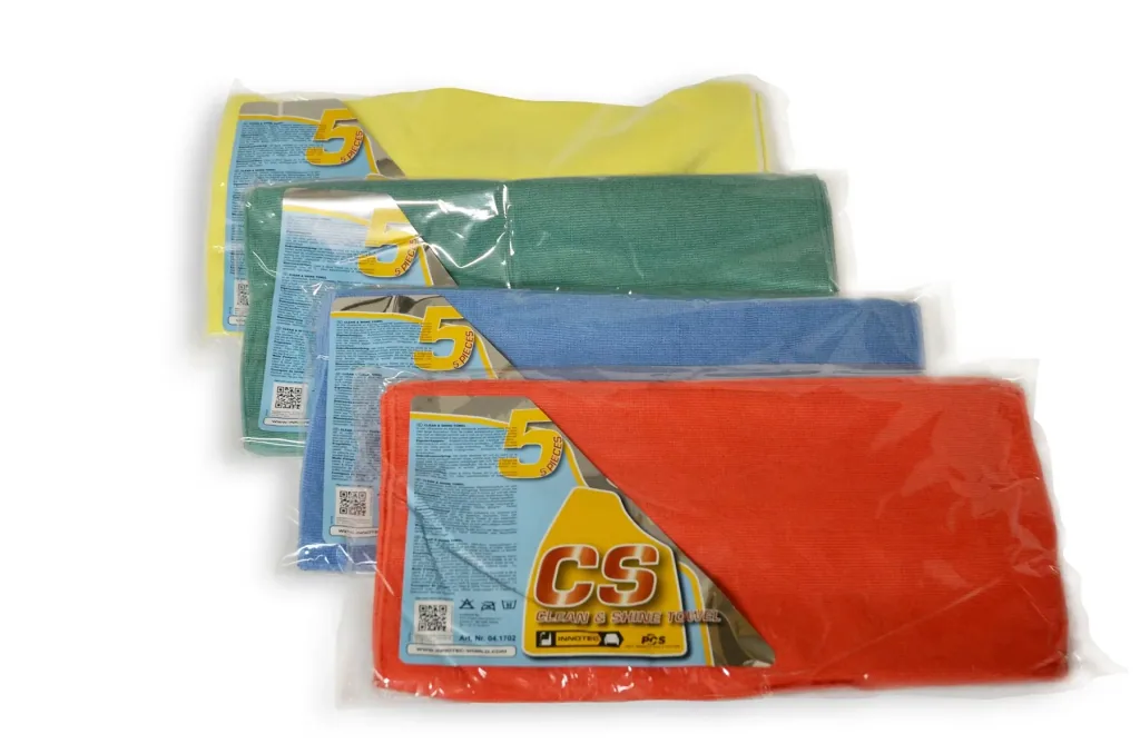 INNOTEC Clean and Shine Towels blau Poliertuch 5 Stck Packung
