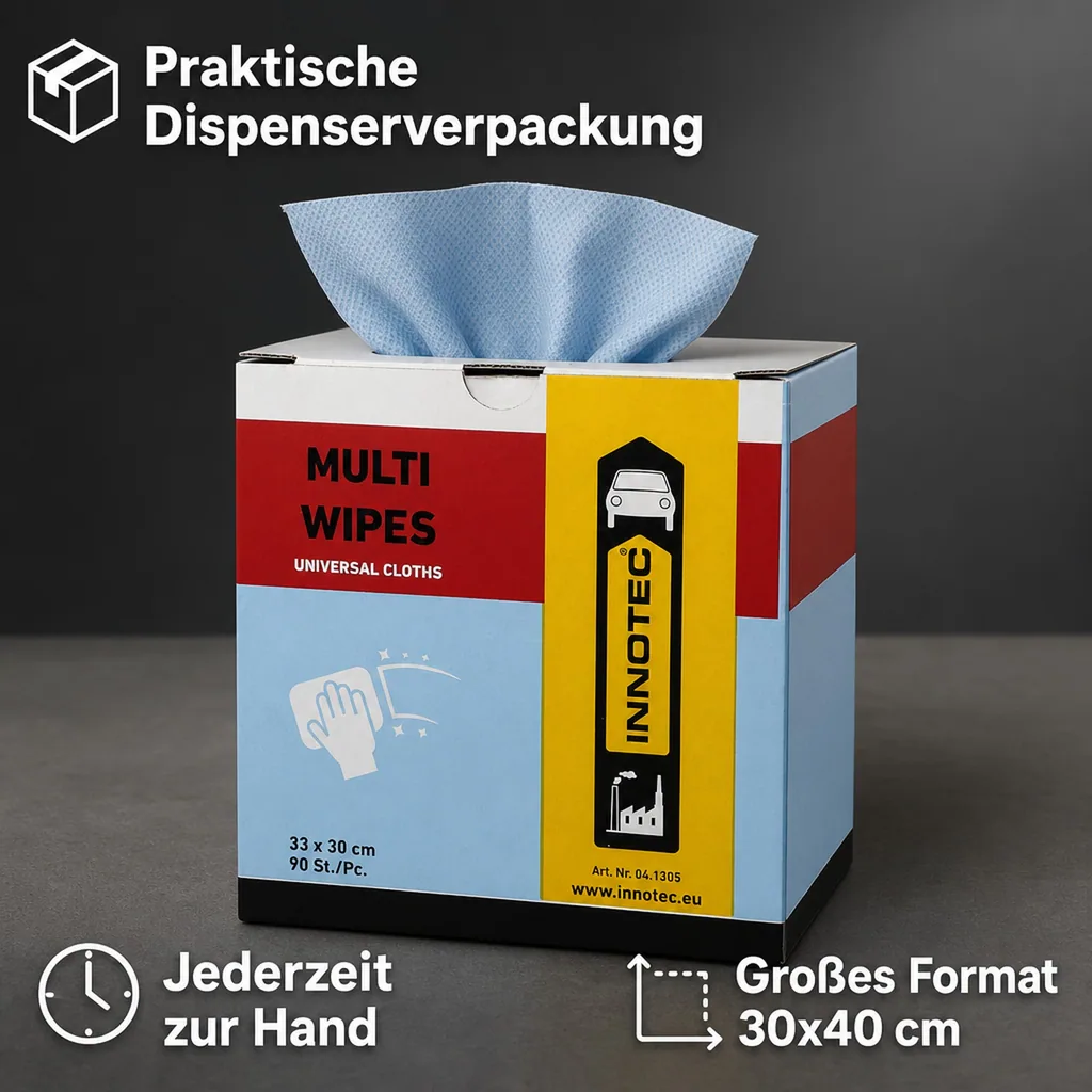 INNOTEC Multi Wipes Poliertücher Inhalt 90 Tücher