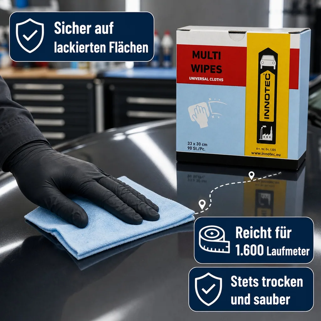 INNOTEC Multi Wipes Poliertücher Inhalt 90 Tücher