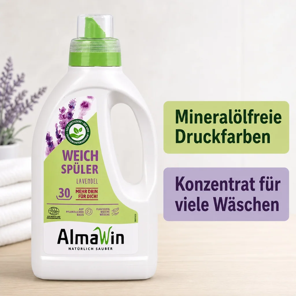 ALMAWIN Weichspüler 750 ml mit Lavendelduft