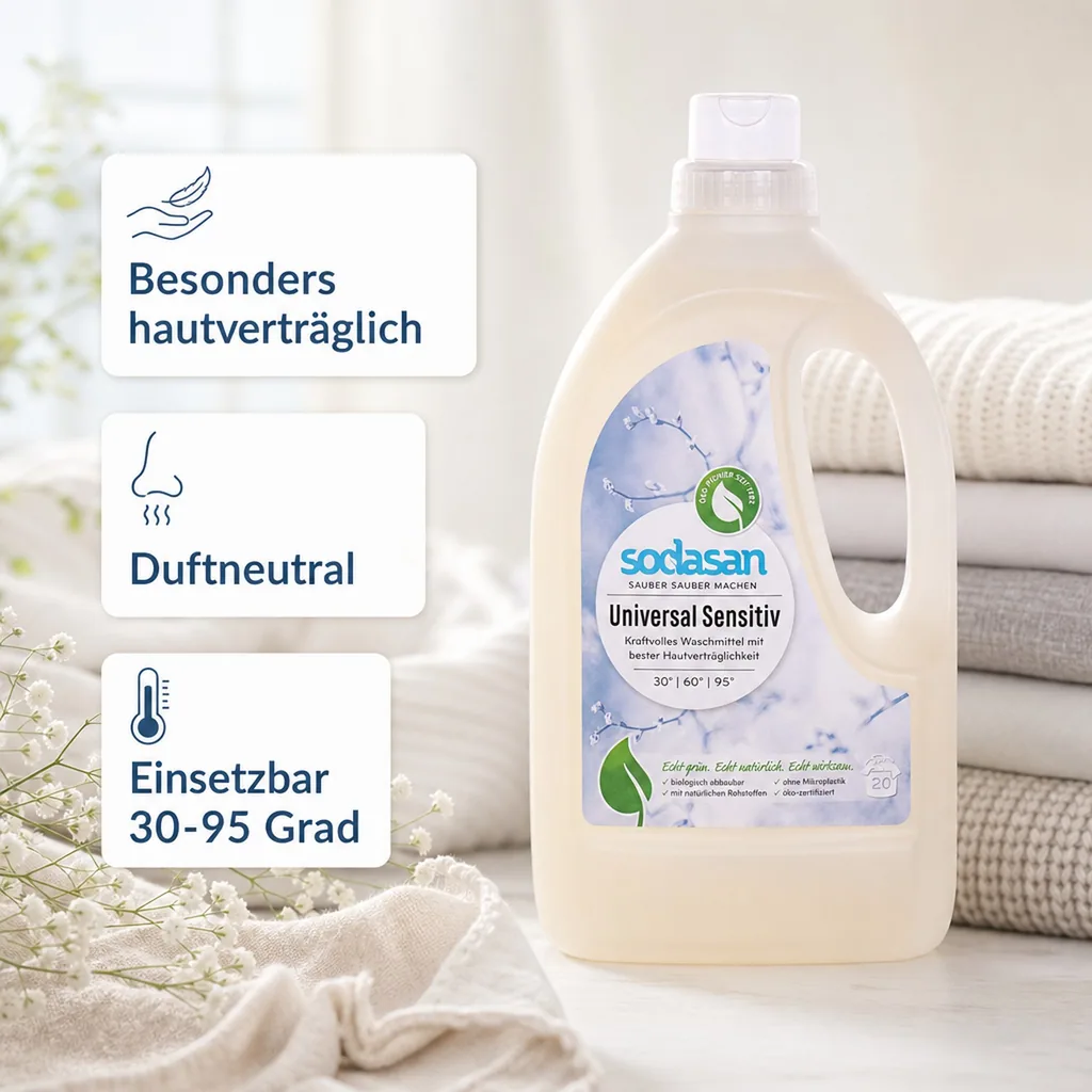 SODASAN Universal Waschmittel sensitive 1,5 Liter