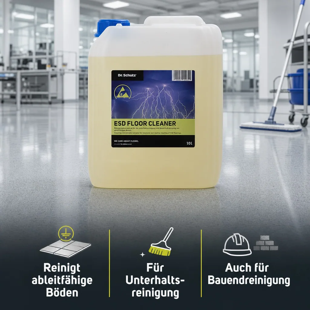 DR. SCHUTZ ESD Floor Cleaner 10 Liter zur Unterhaltsreinigung