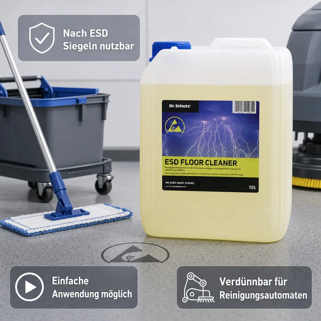 DR. SCHUTZ ESD Floor Cleaner 10 Liter zur Unterhaltsreinigung