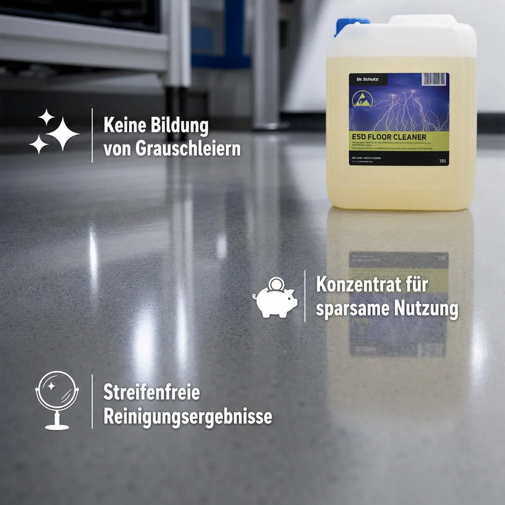 DR. SCHUTZ ESD Floor Cleaner 10 Liter zur Unterhaltsreinigung