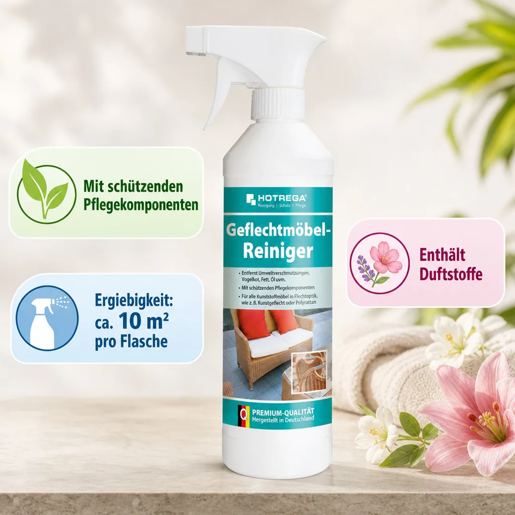 HOTREGA Geflechtmöbel Reiniger 500 ml Sprühflasche
