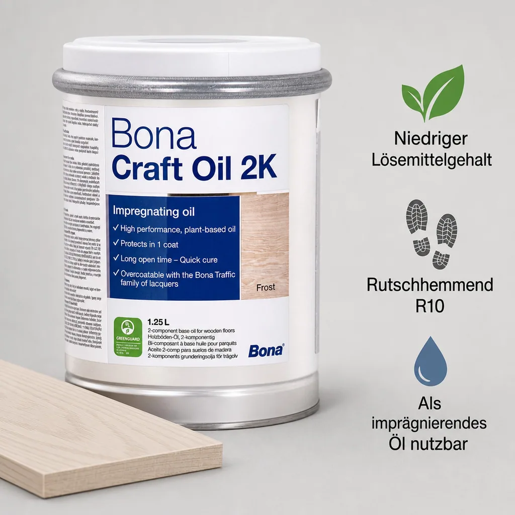 BONA Craft Oil 2K Frost 1,25 Liter weiß