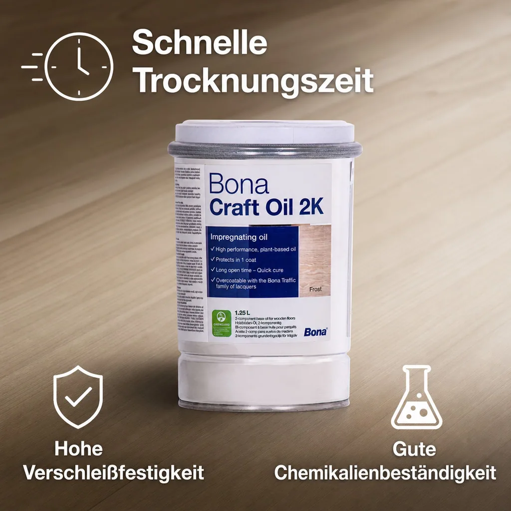 BONA Craft Oil 2K Frost 1,25 Liter weiß