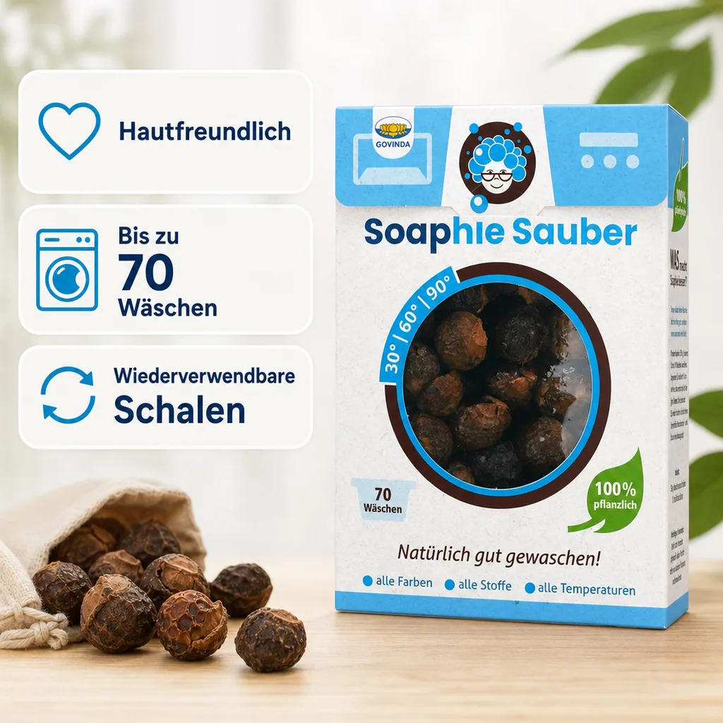 GOVINDA Waschnuss Schalen 350 g Soaphie Sauber