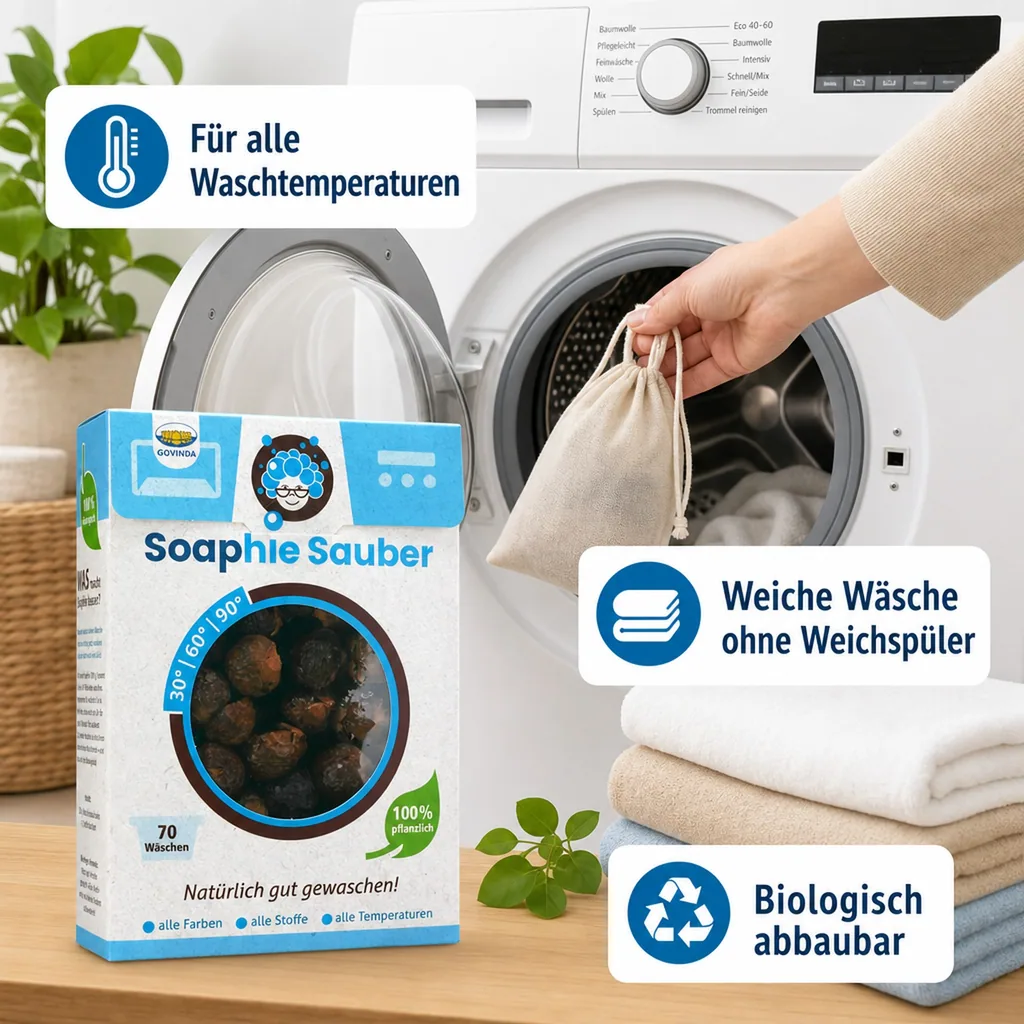 GOVINDA Waschnuss Schalen 350 g Soaphie Sauber