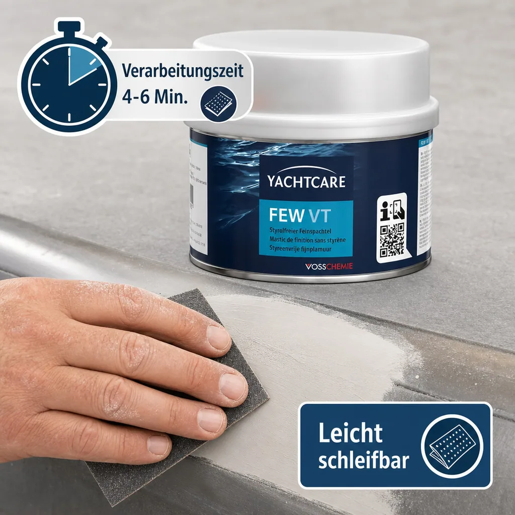 YACHTCARE FEW VT 1 kg styrolfreier Feinspachtel