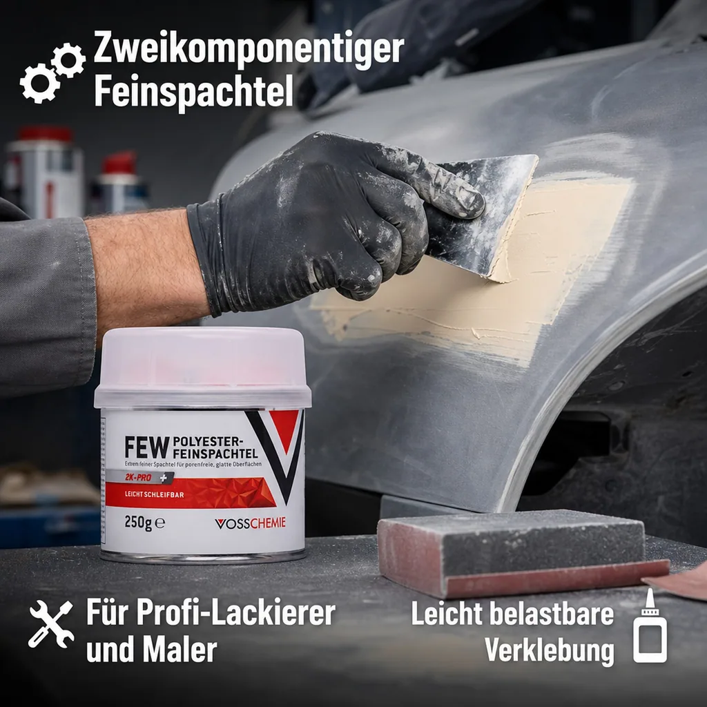 VOSSCHEMIE Few Feinspachtel 2-K Polyesterspachtelmasse 250 g