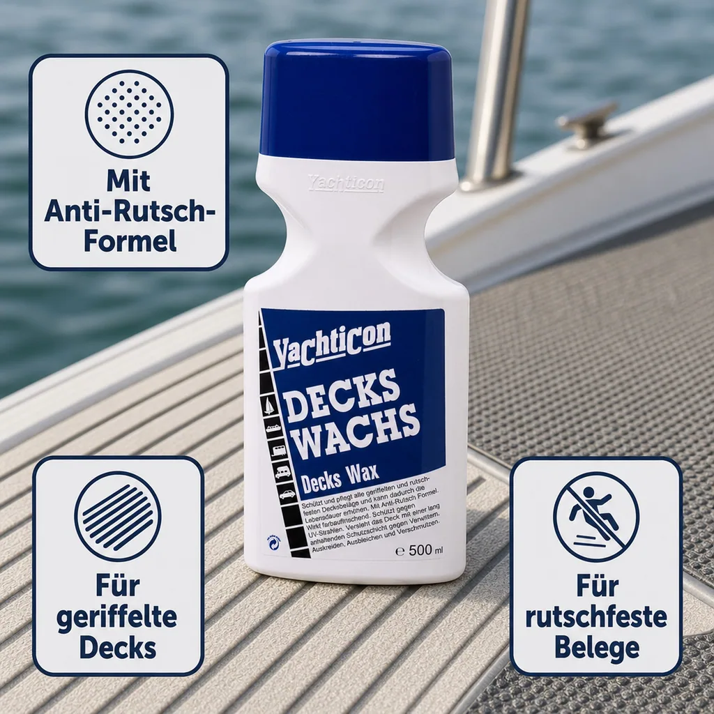 YACHTICON Decks Wachs 500 ml Schutz und Pflege