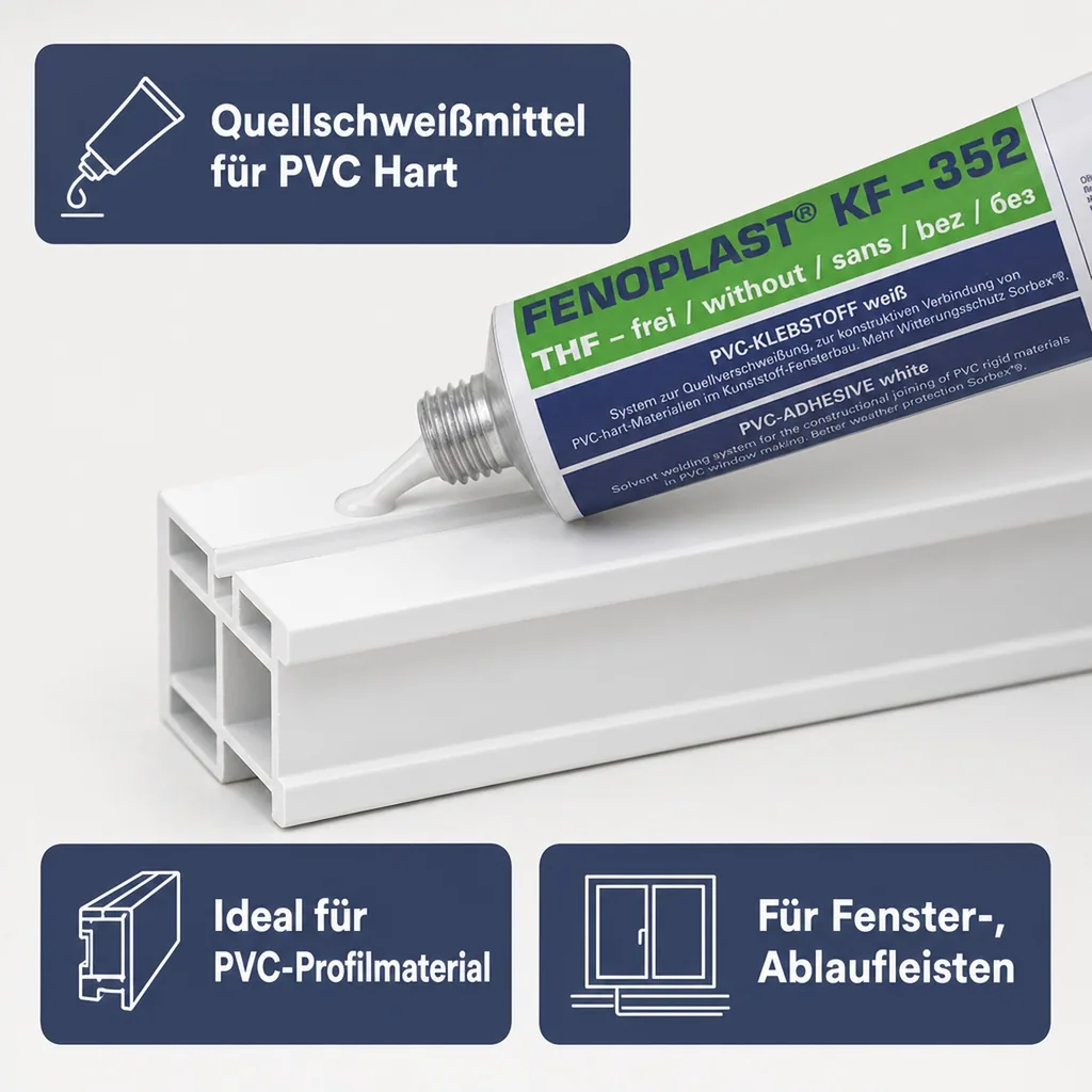 FENOPLAST KF-352 weiß 180 g/200 ml Quellschweißmittel für PVC Hart
