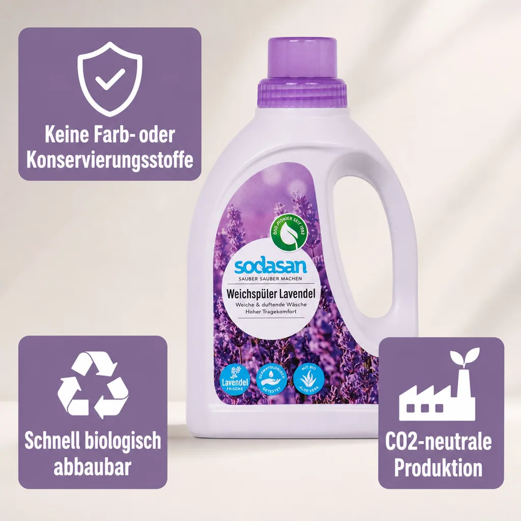 SODASAN Weichspüler Lavendel 750 ml