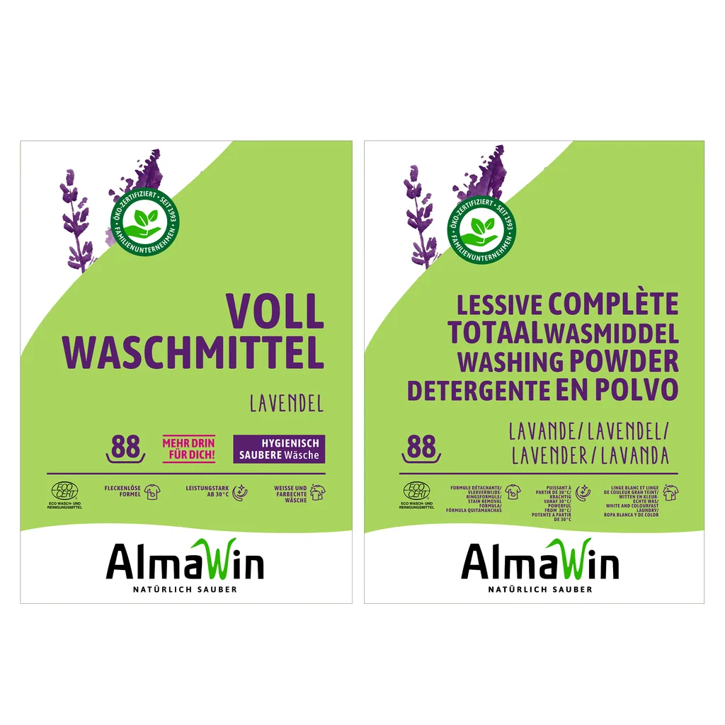 ALMAWIN Vollwaschmittel 4,6 kg 82 Waschgänge