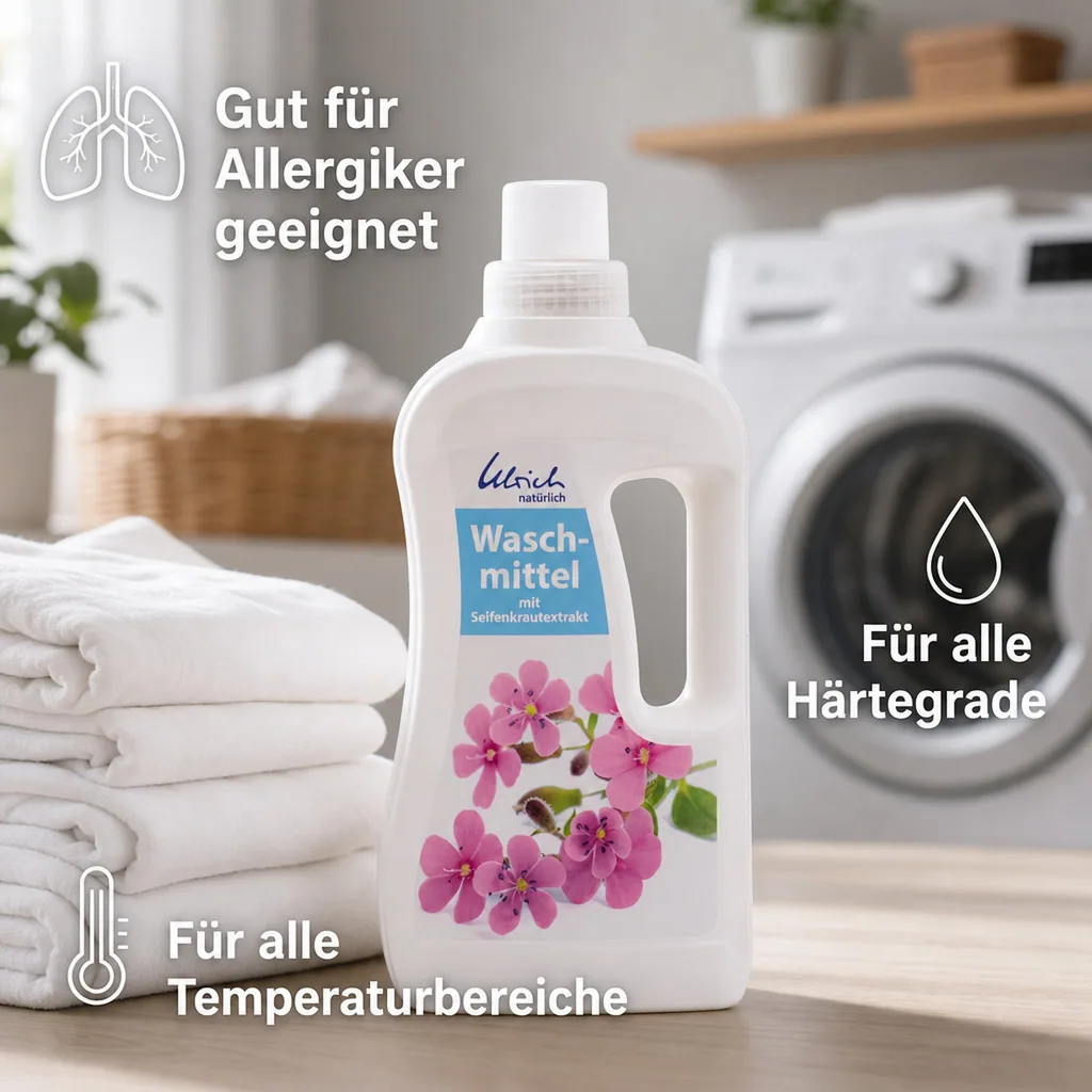 ULRICH natürlich Waschmittel mit Seifenkrautextralt 1 Liter flüssig