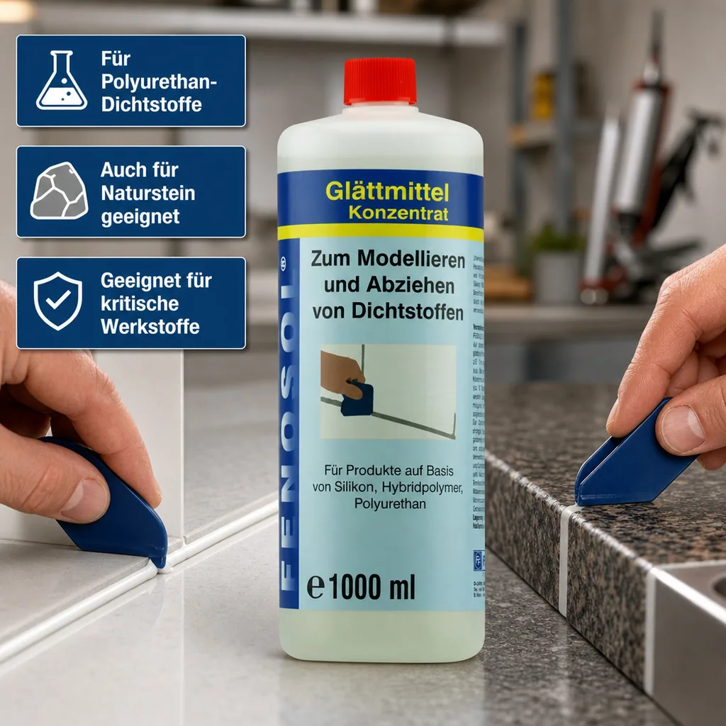 FENOPLAST Fenosol Glättmittel 1000 ml Konzentrat zum Modellieren von Dichtstoffen