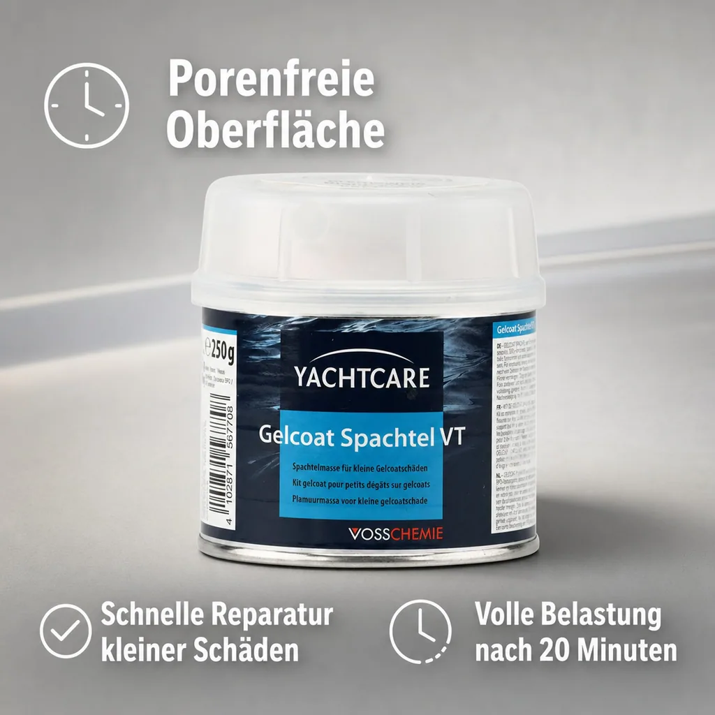 YACHTCARE Gelcoat Spachtel VT 250 g weiß