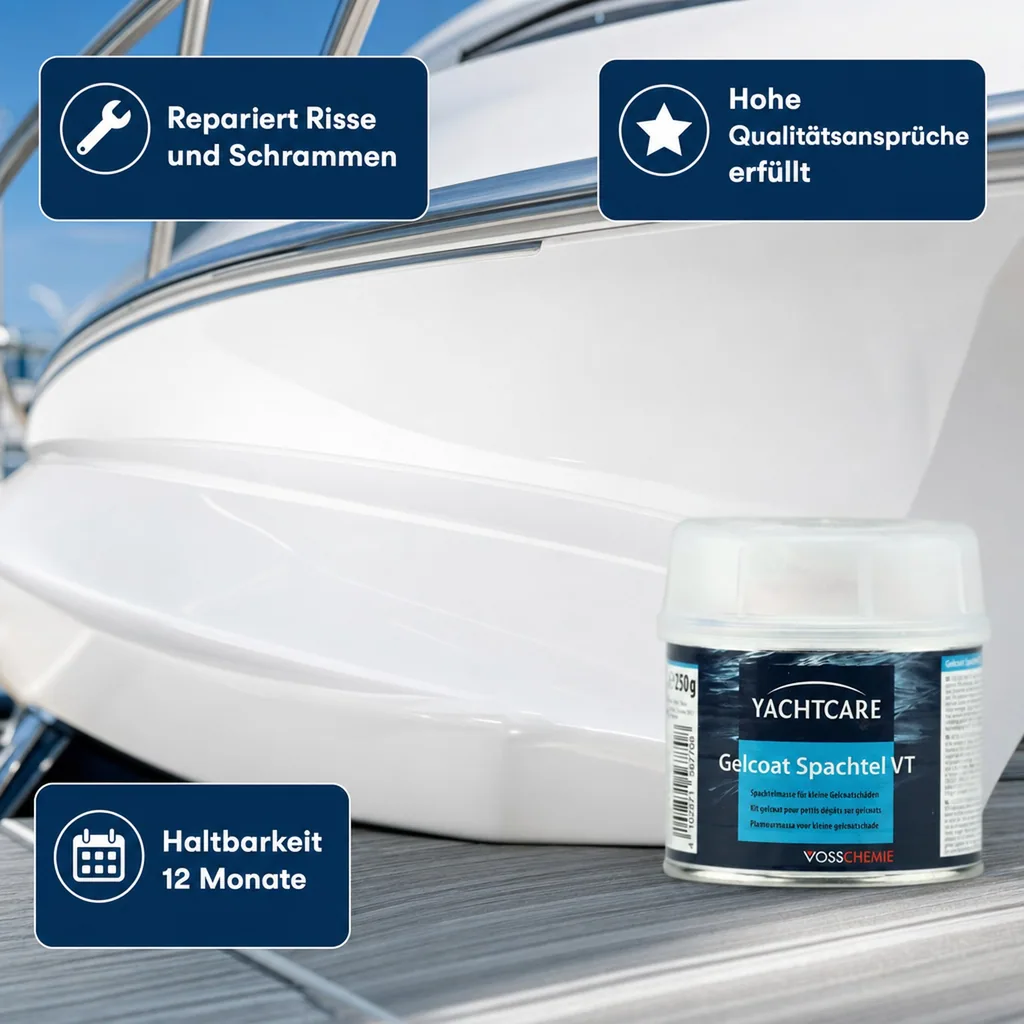 YACHTCARE Gelcoat Spachtel VT 250 g weiß