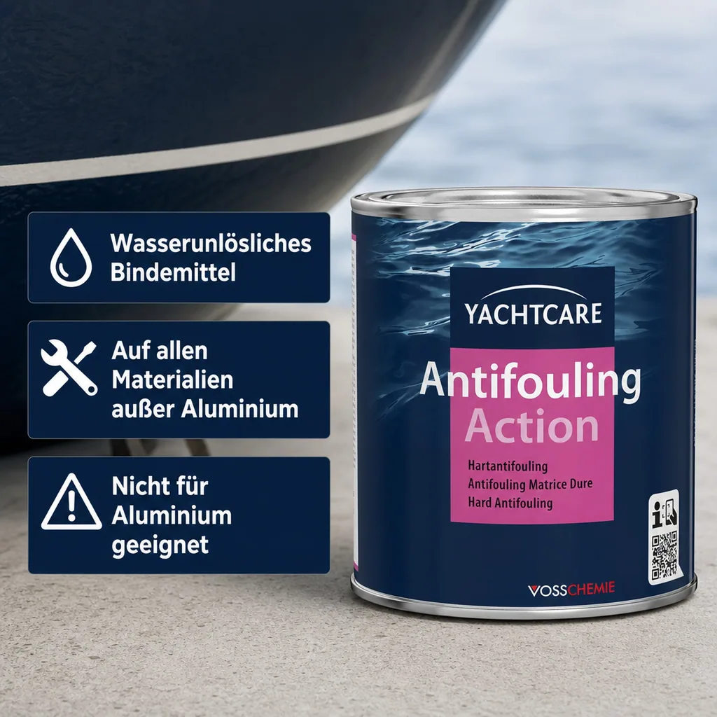 YACHTCARE Antifouling Action Hard AF 750 ml schwarz