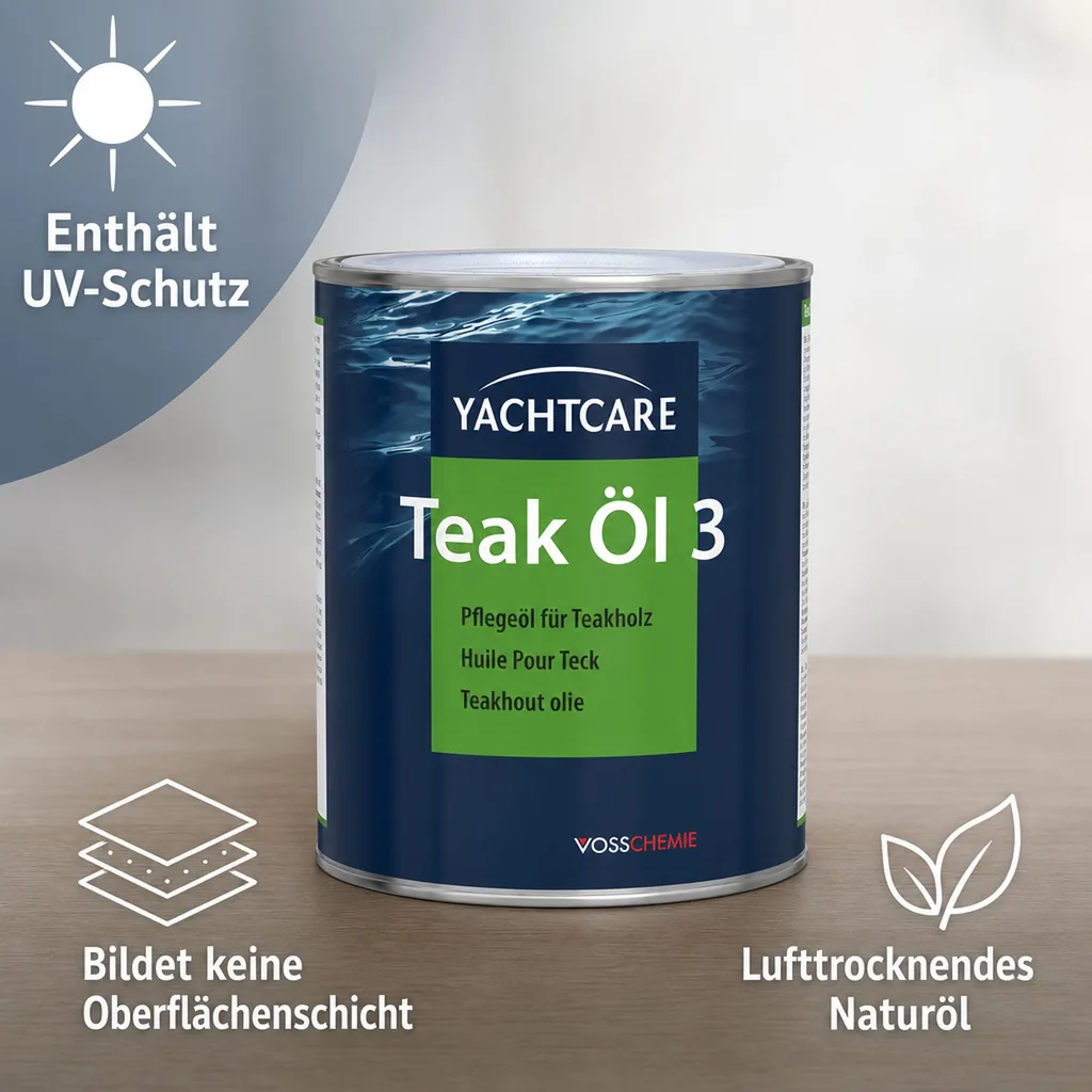 YACHTCARE Teak Öl 3 1 Liter