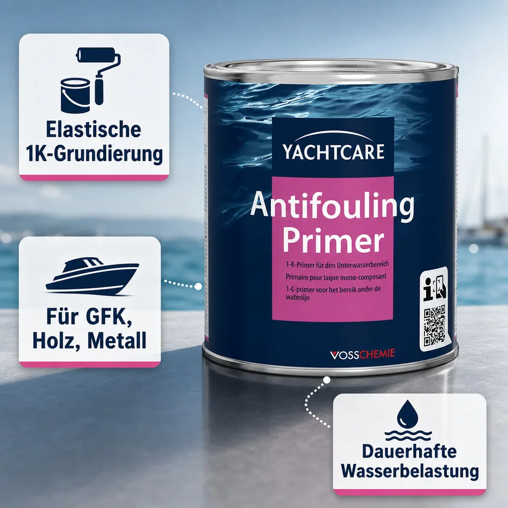 YACHTCARE Antifouling Primer 750 ml matt grau
