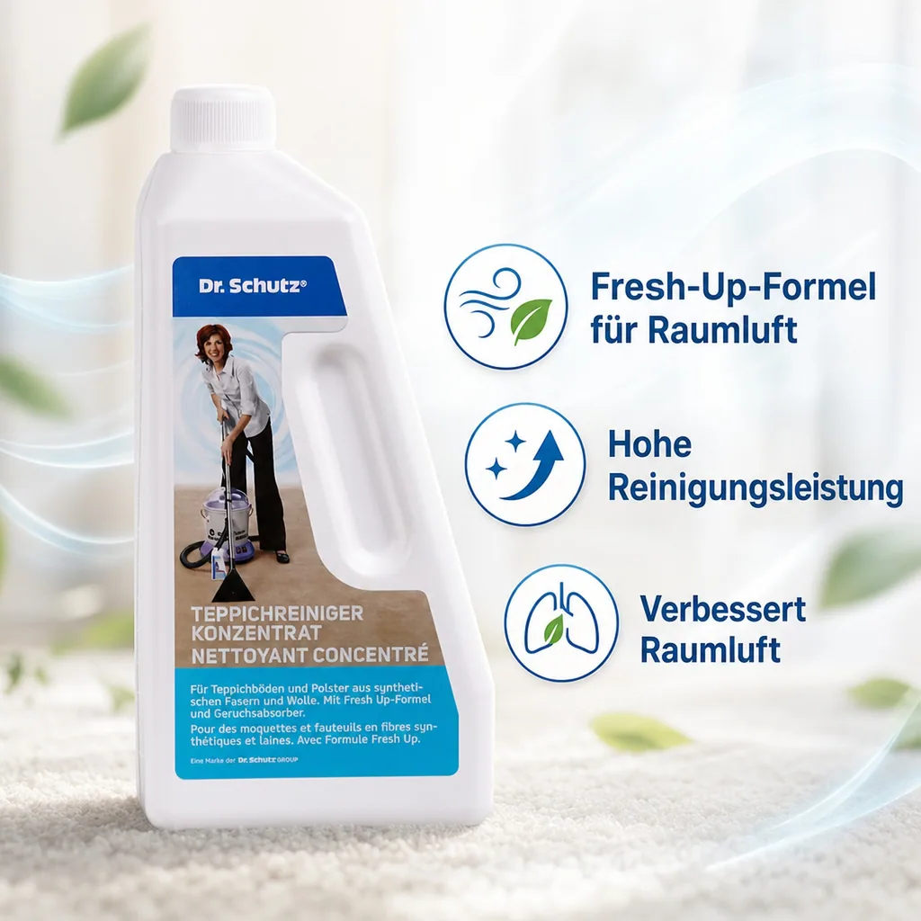 DR. SCHUTZ Teppichreiniger 750 ml Konzentrat reicht für ca. 50 m²