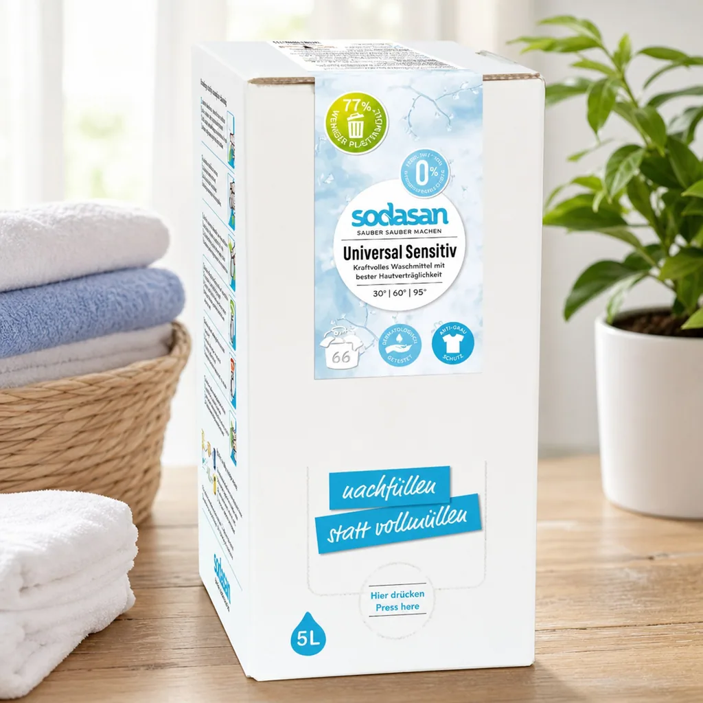 SODASAN Universal Waschmittel sensitive 5 Liter Bag in Box