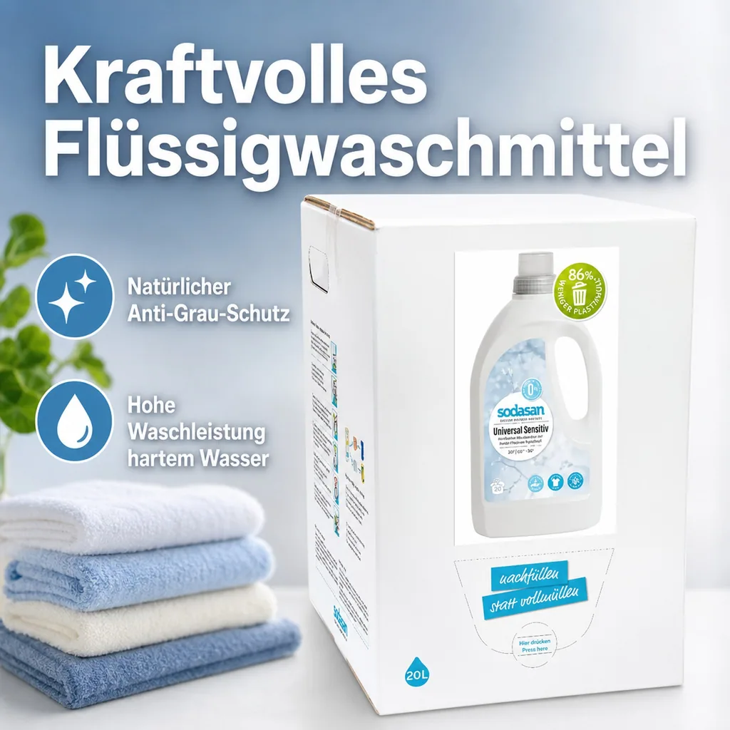 SODASAN Universal Waschmittel sensitive 20 Liter Bag in Box