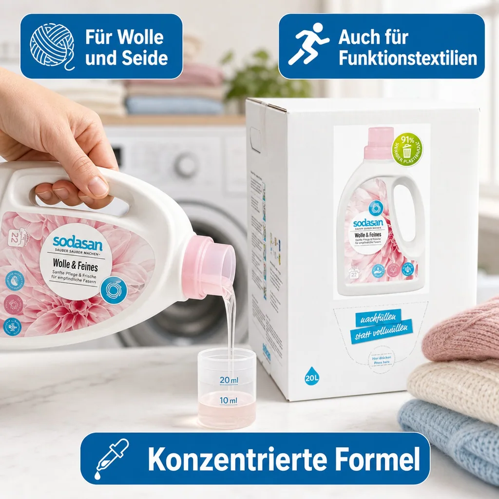 SODASAN Woll- & Feines Flüssigwaschmittel 20 Liter Bag in Box