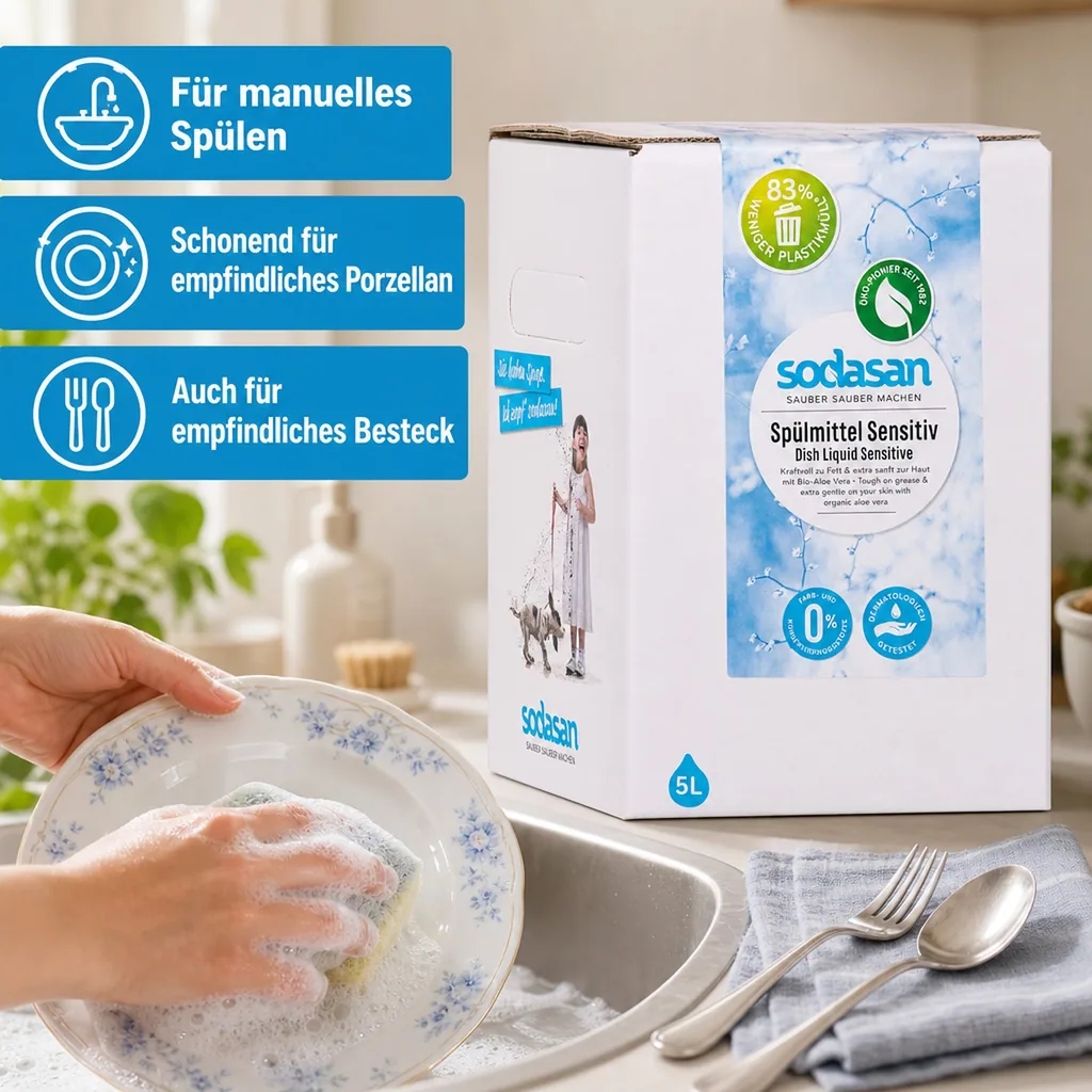 SODASAN Spülmittel Sensitive 5 Liter Bag in Box
