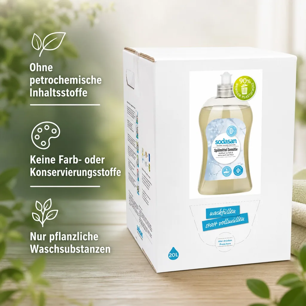 SODASAN Spülmittel Sensitive 20 Liter Bag in Box