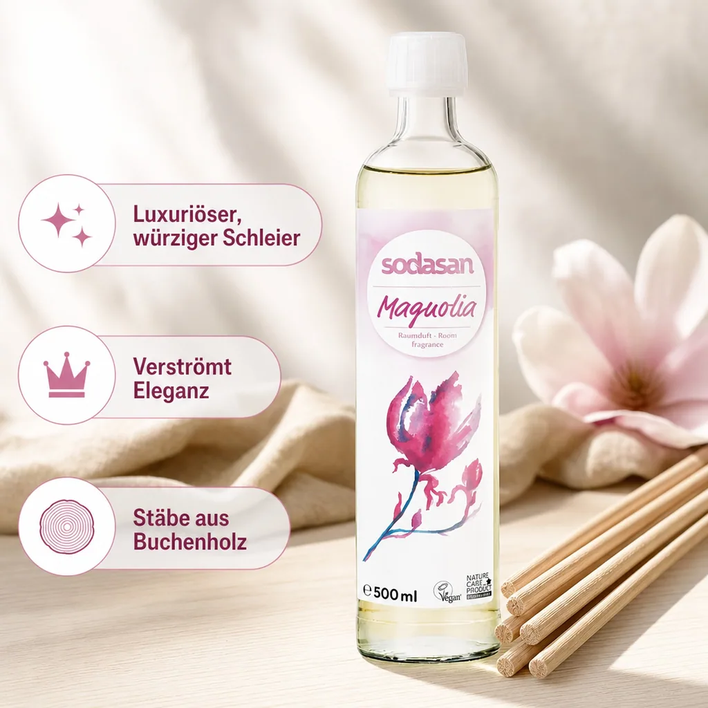 SODASAN Raumduft senses MAGNOLIE 500 ml Nachfüller