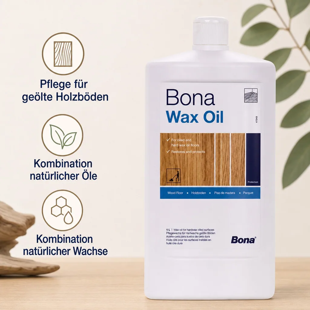 BONA Wax Oil W 1 Liter Beständiges Öl/Wachsgemisch